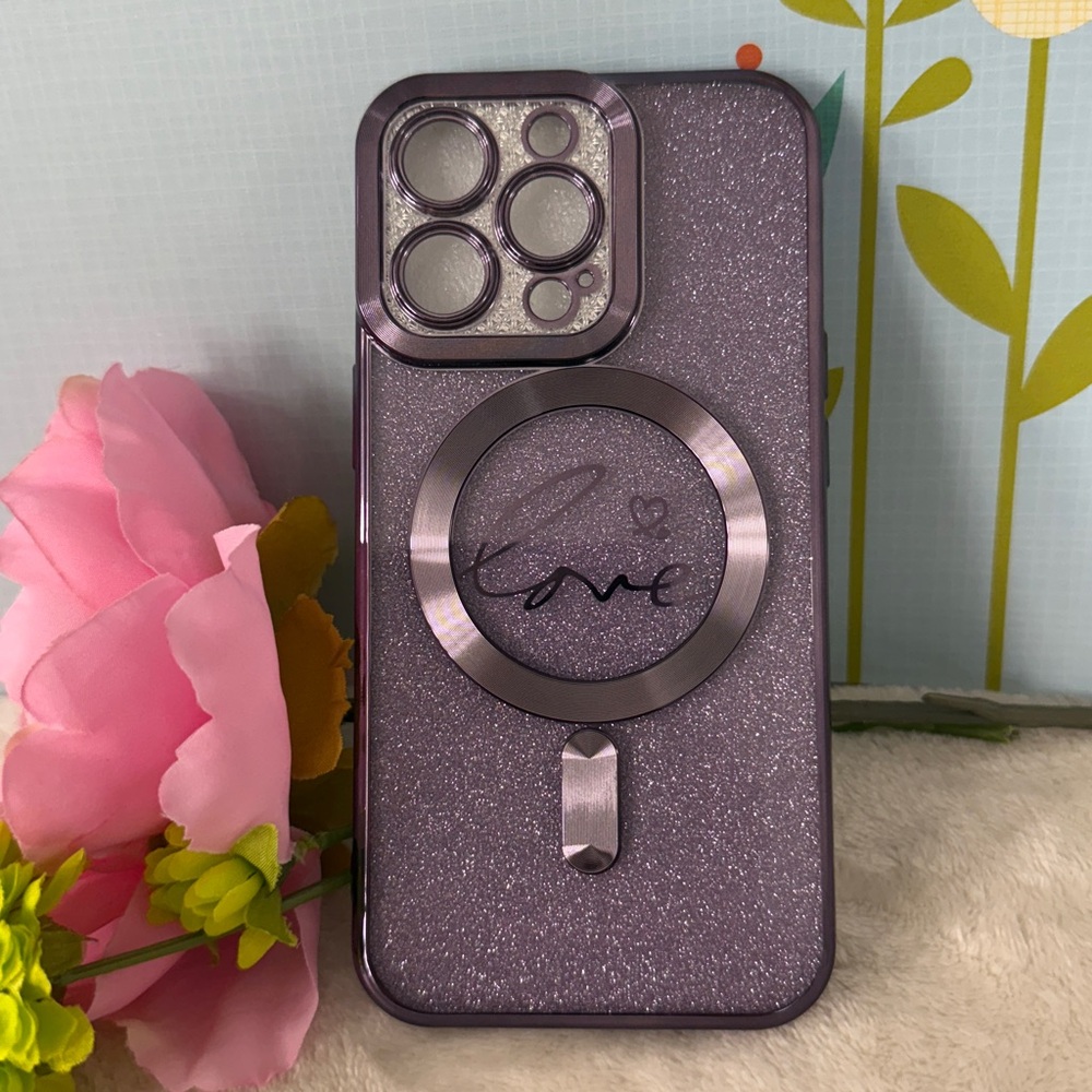 Sparkly Purple iPhone 13 Pro Phone Case MagSafe Compatible New in Package